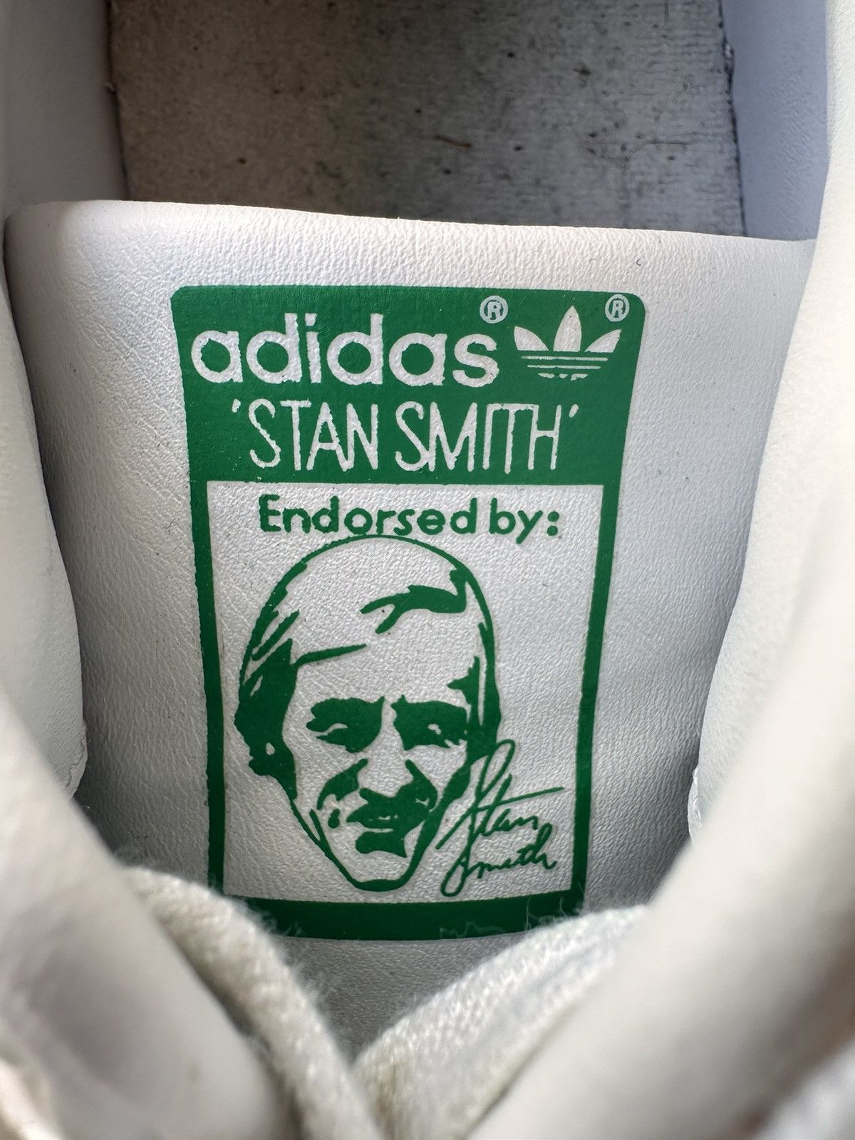 Vintage Adidas ‘STAN SMITH’ Collab Green and White Sneakers Size US 11.5 / EU 44-45 - 5 Thumbnail