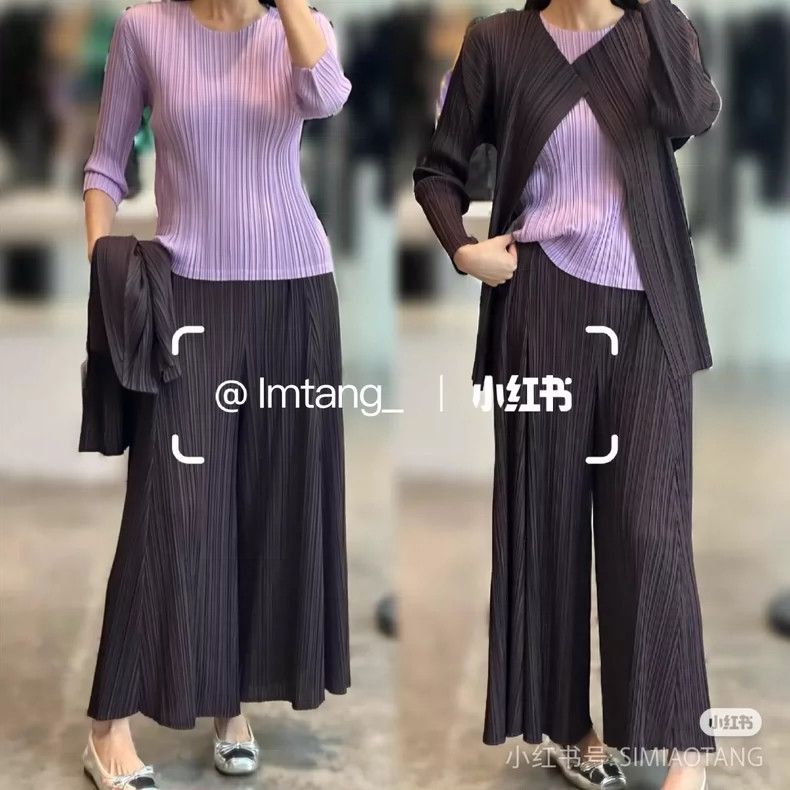 Issey Miyake Issey Miyake size:3 Coffee-colored pleated cotton soft car Size S / US 4 / IT 40 - 9 Thumbnail