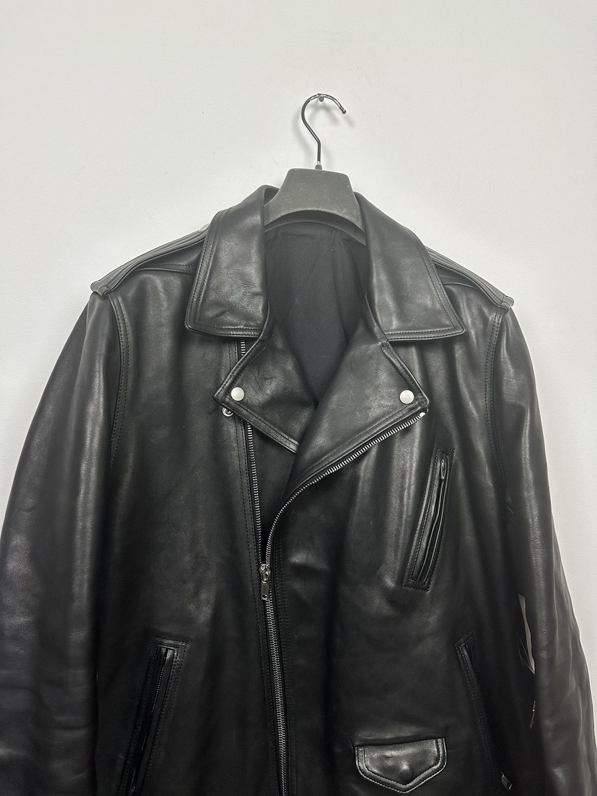 Rick Owens FW23 ‘LUXOR’ DRKSHDW Horse Leather Jumbo Luke Stooges Jacket Size US L / EU 52-54 / 3 - 4 Thumbnail