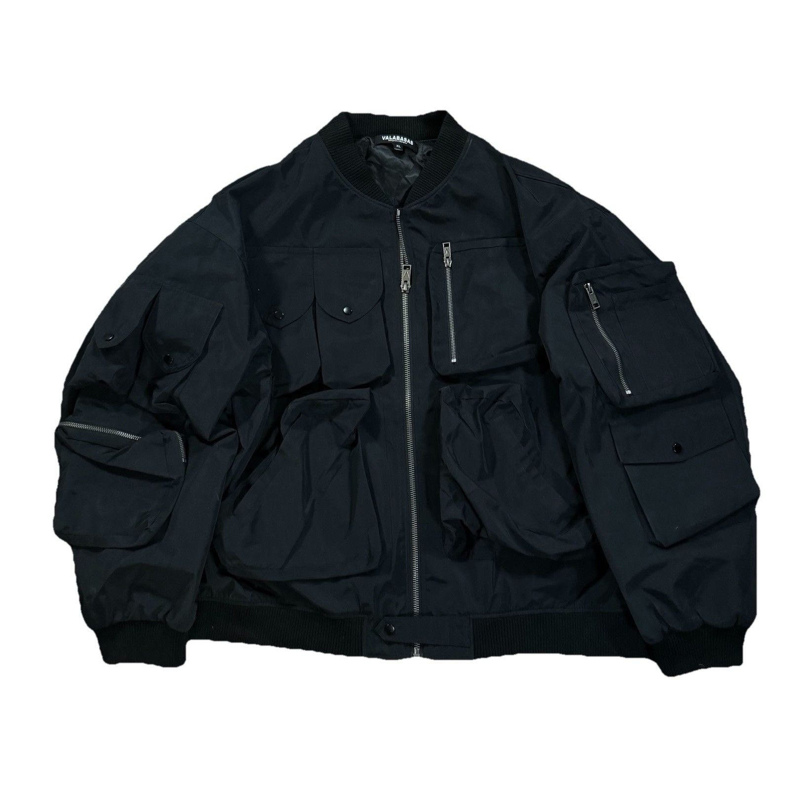 Valabasas Men’s Valabasas Black Cargo Pocket Bomber Jacket Size XL Size US XL / EU 56 / 4 - 1 Thumbnail