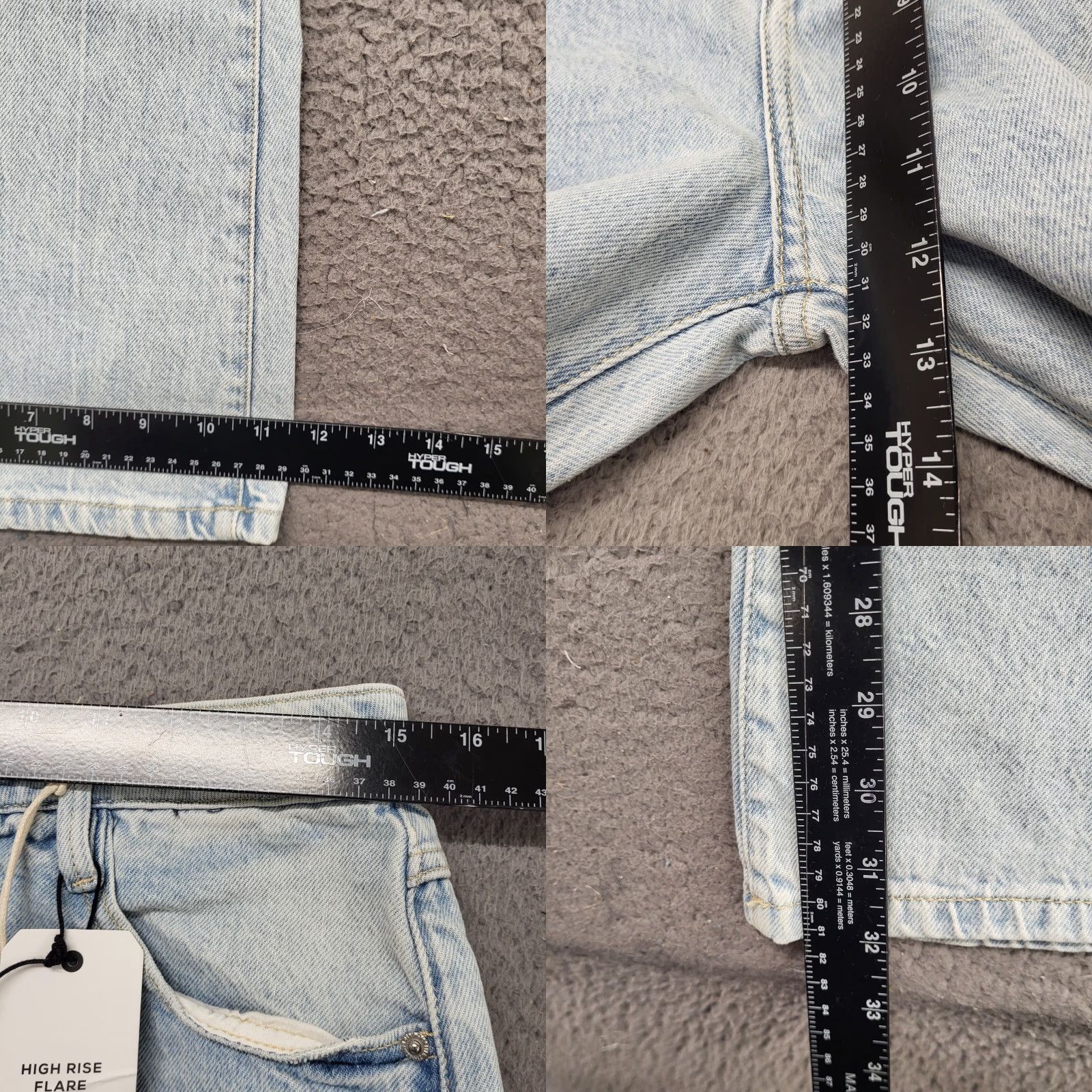 Forever 21 FOREVER 21 Jeans Women's Size 30 Blue High Rise Slim Fit Flared Hippie Boho Jeans Size 30" / US 8 / IT 44 - 9 Thumbnail