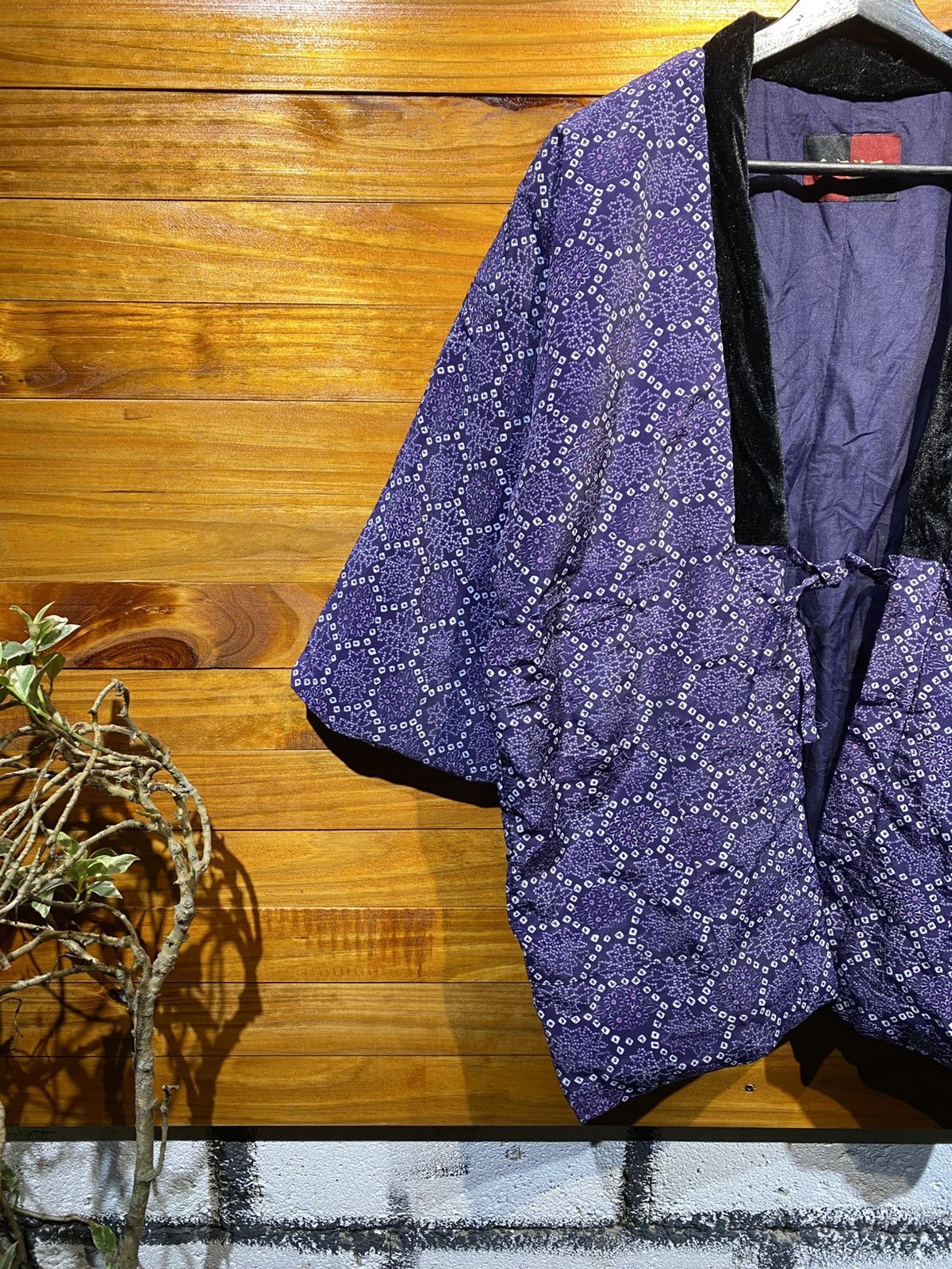 Japanese Brand Vintage Japanese Hanten Jacket – Purple Geometric Pattern Size US M / EU 48-50 / 2 - 7 Thumbnail