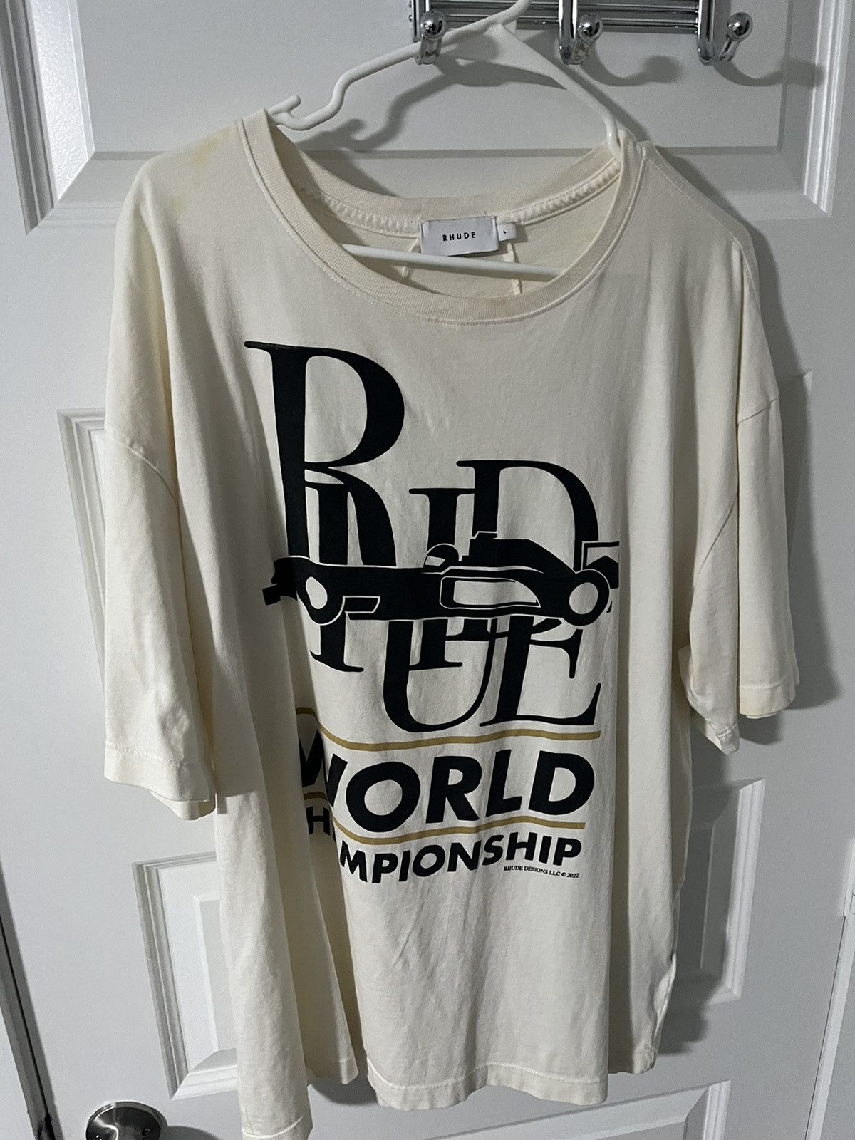 Rhude world championship t shirt