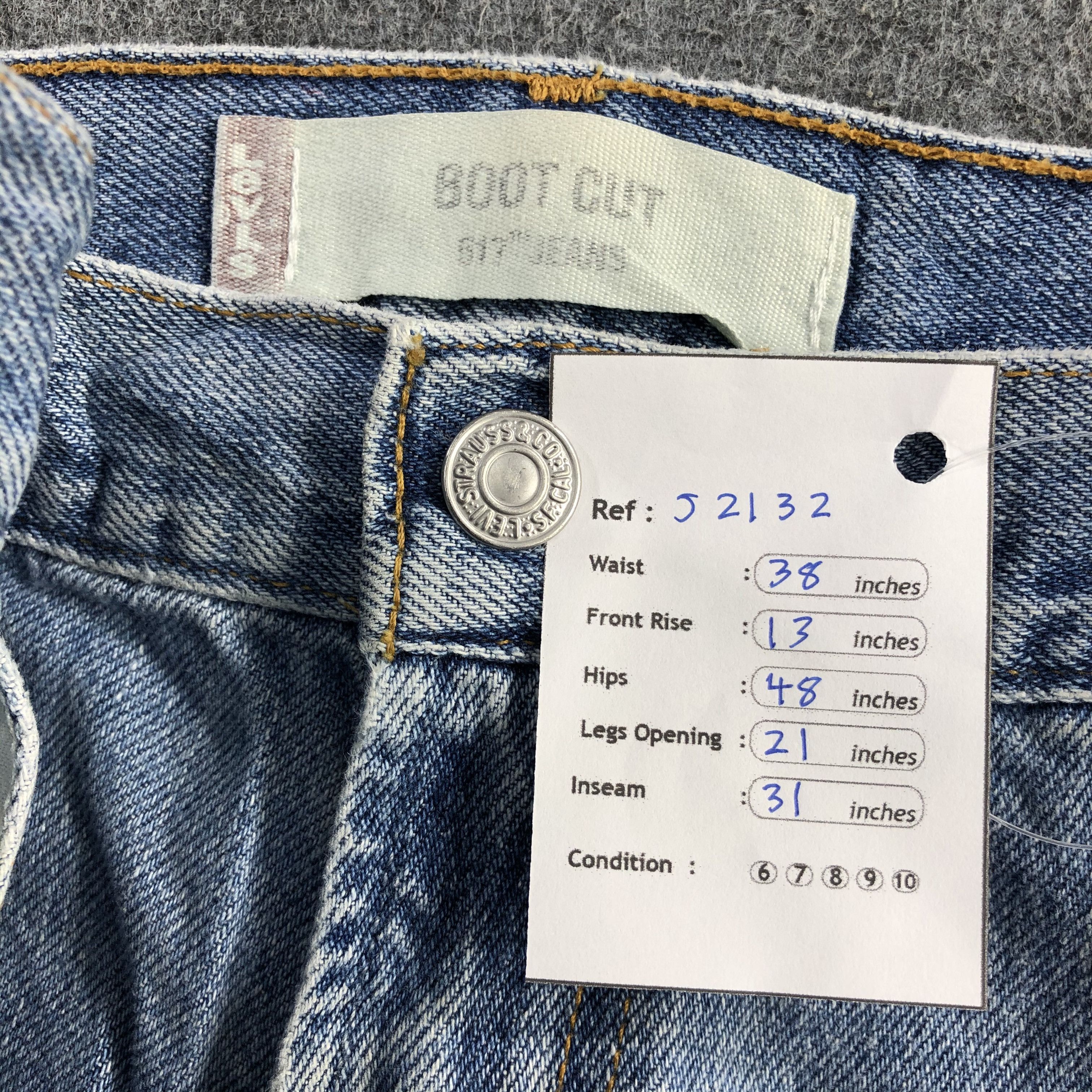 Levi's Vintage Blue Wash Levis 517 Jeans-J2132 Size US 38 / EU 54 - 13 Thumbnail