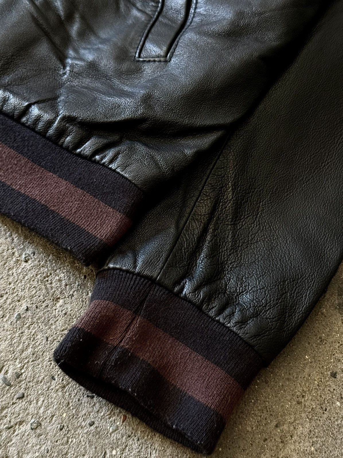 Gucci × Tom Ford Gucci - Tom Ford - Cherry Line - Leather Jacket Size US S / EU 44-46 / 1 - 2 Thumbnail