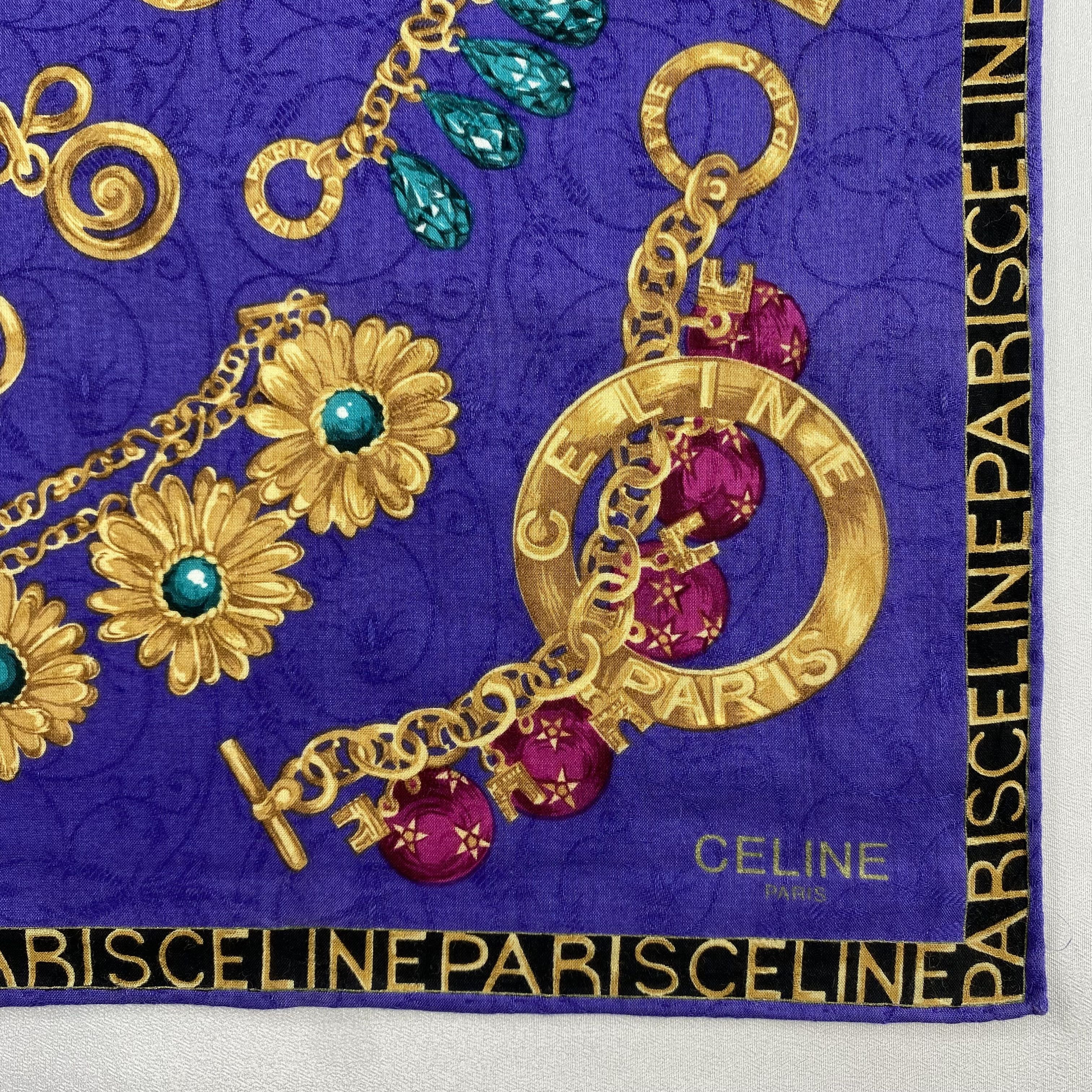 Celine × Vintage Celine Handkerchief / Neckerchief / Bandana-P1412 Size ONE SIZE - 2 Thumbnail
