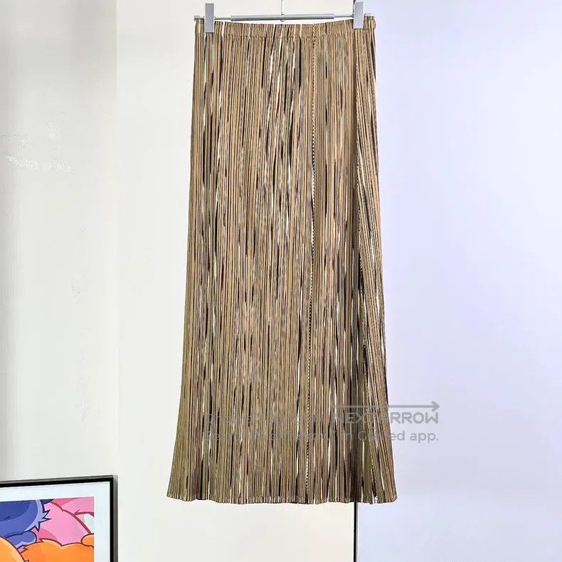 Issey Miyake Issey Miyake Brown Midi Skirt Size 25" / US 0 / IT 36 - 1 Thumbnail