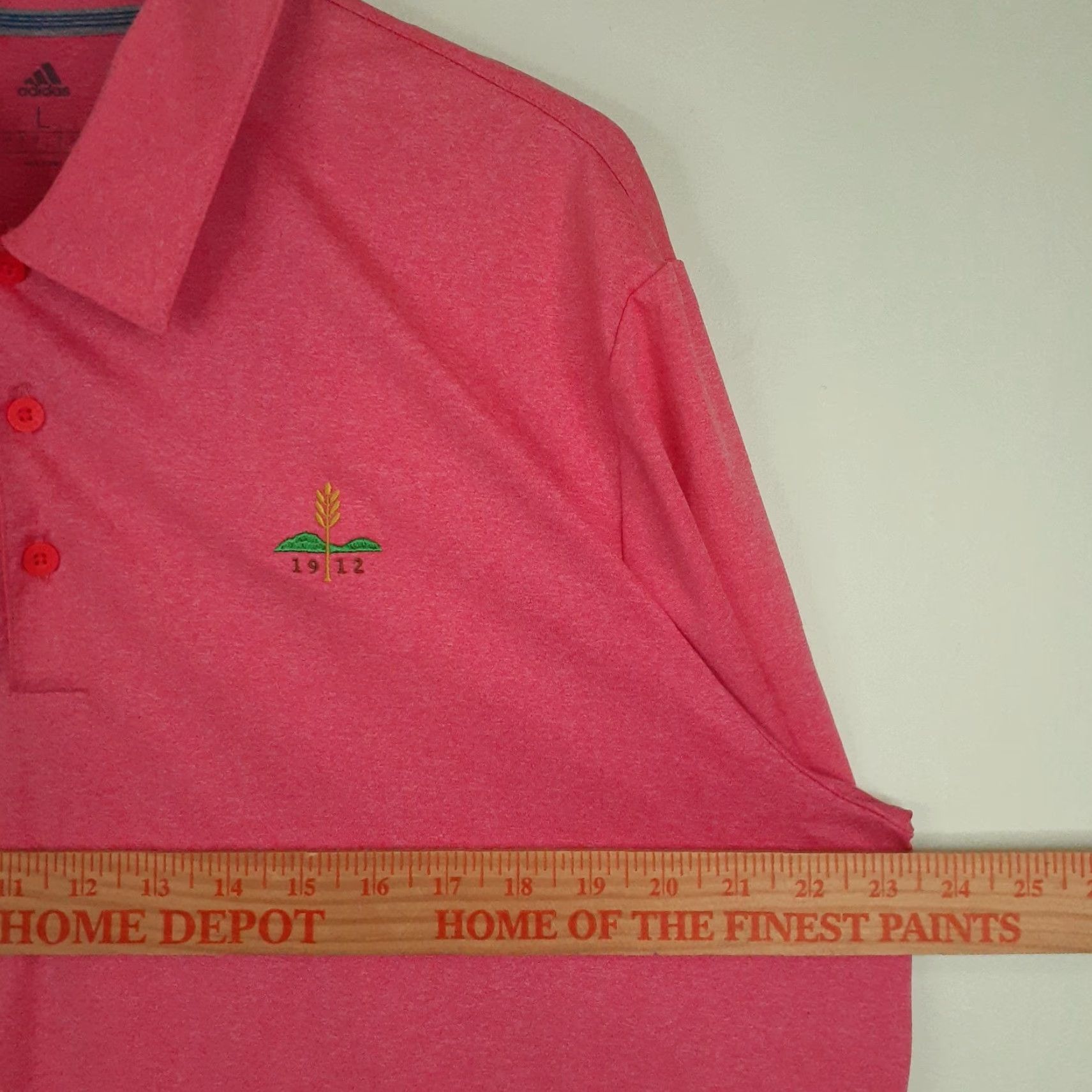 Adidas Adidas Golf Polo Shirt Mens Large L Short Sleeve Red Salmon 1912 Polo Size US L / EU 52-54 / 3 - 7 Thumbnail