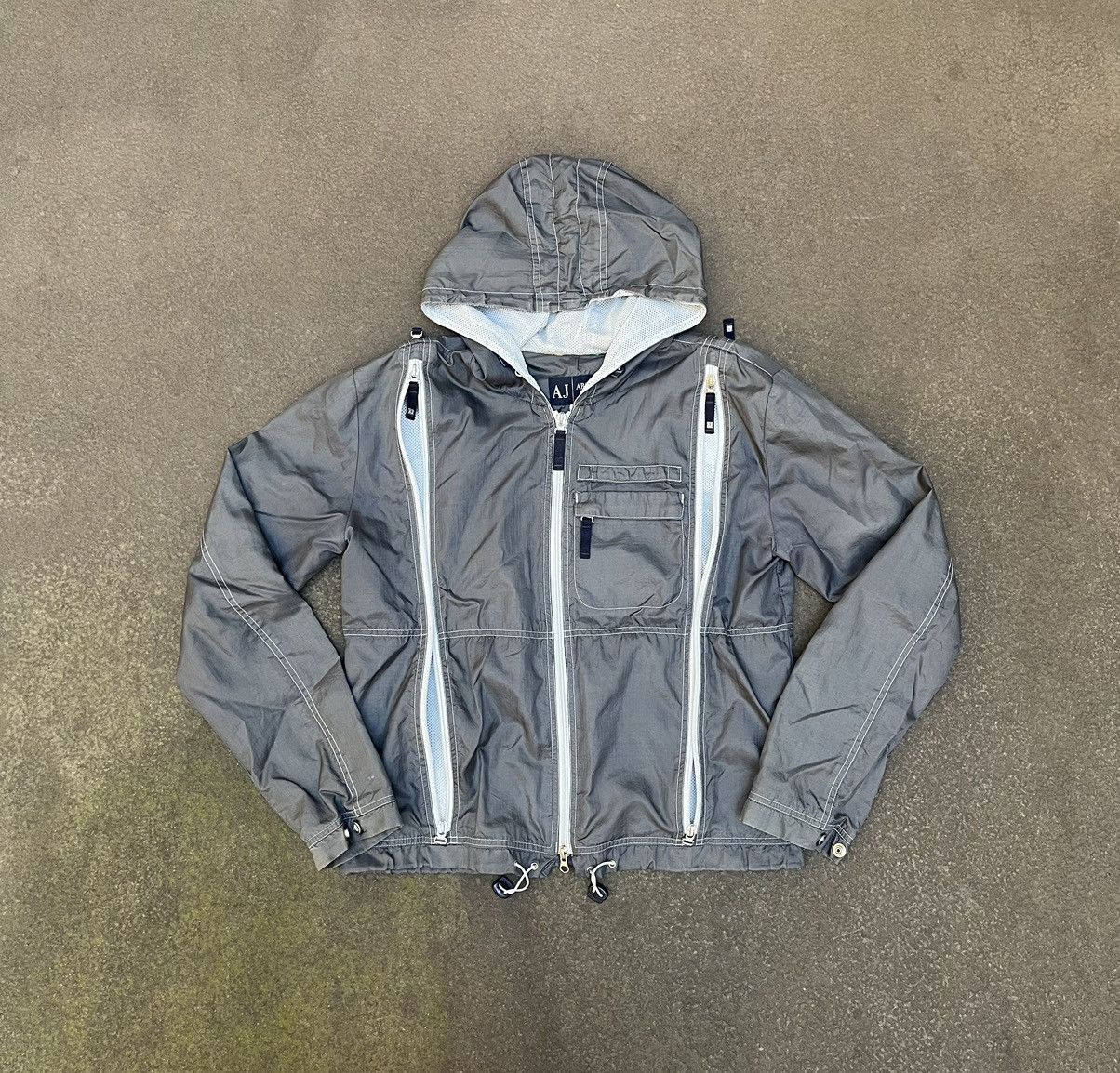 Armani 00s Armani Jeans Multi Zip Technical Jacket | Grailed