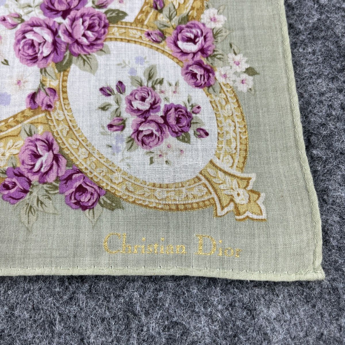 Vintage Christian Dior Handkerchief / Bandana / Neckerchief B638 Size ONE SIZE - 2 Thumbnail