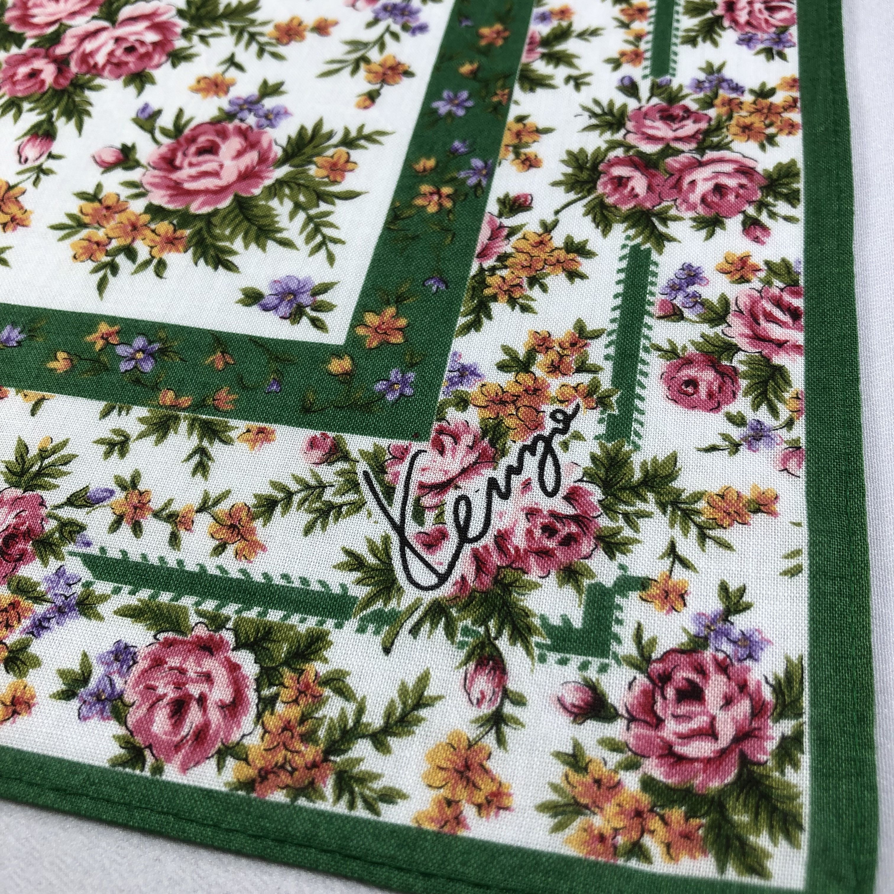 Kenzo Kenzo Floral Handkerchief Neckerchief Bandana H1737 Size ONE SIZE - 4 Thumbnail