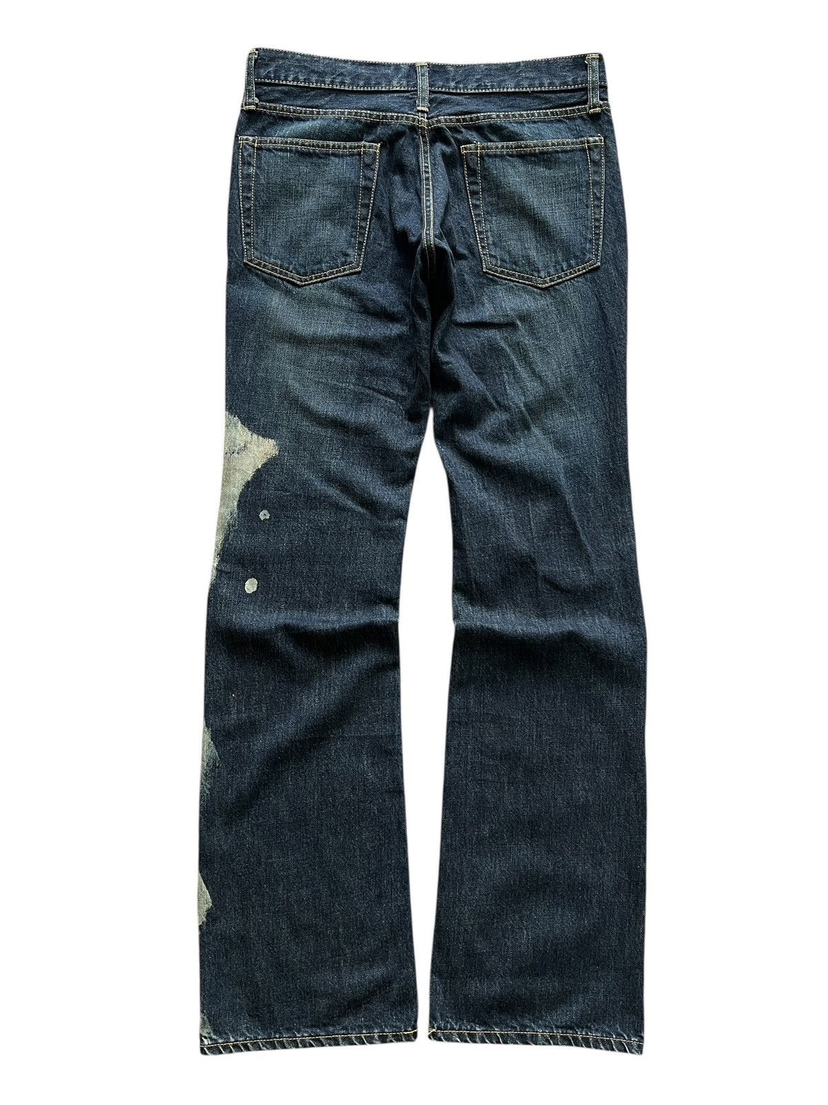 Japanese Brand 1990s Millie 🎌 Acid Touch Flare Denim Size US 32 / EU 48 - 2 Thumbnail