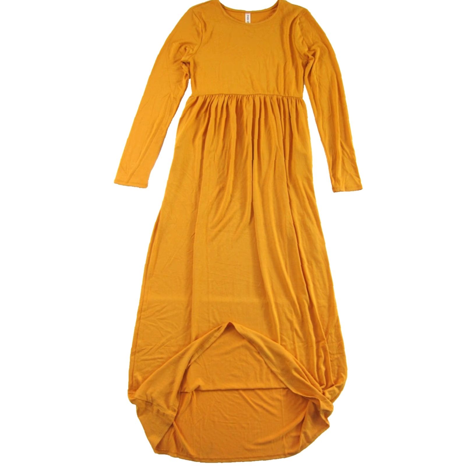 Vintage Zenana Outfitters Orange Jersey Stretch Empire Long Sleeve Maxi Dress M Size M / US 6-8 / IT 42-44 - 5 Thumbnail