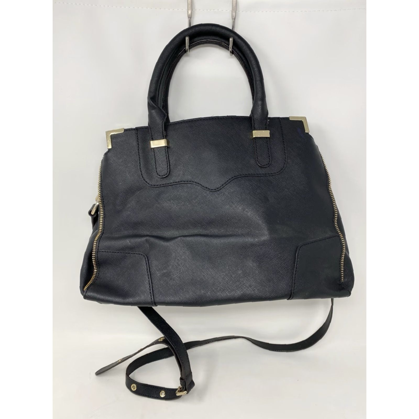 Rebecca Minkoff Rebecca Minkoff Saffiano Leather Handbag Tote Black Classic Satchel Top Handles Size M / US 6-8 / IT 42-44 - 4 Thumbnail