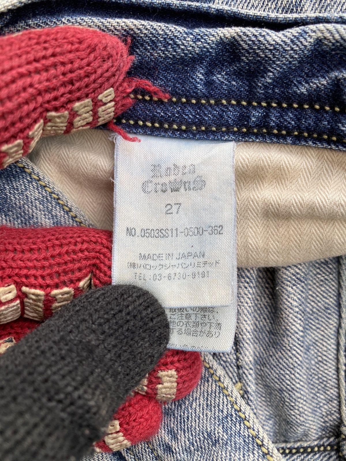 Japanese Brand Rodeo Crown Japan Faded Distressed Denim Size US 31 - 19 Thumbnail