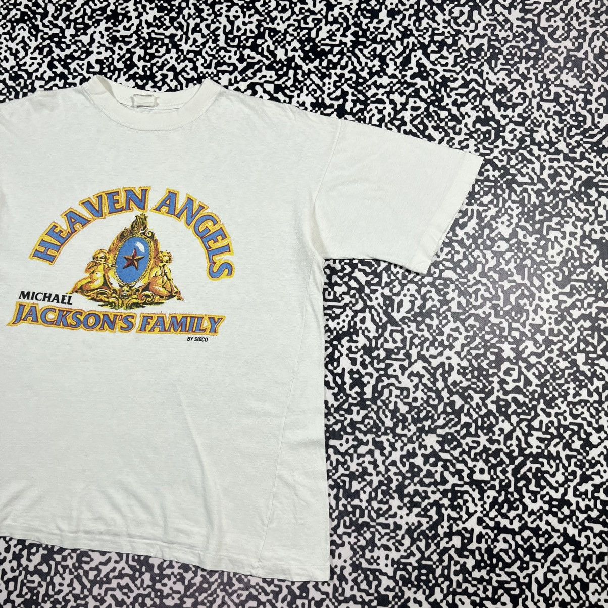Michael Jackson Vintage 90s Rare Michael Jackson Heaven Angels Band T-shirt Size US XL / EU 56 / 4 - 3 Thumbnail