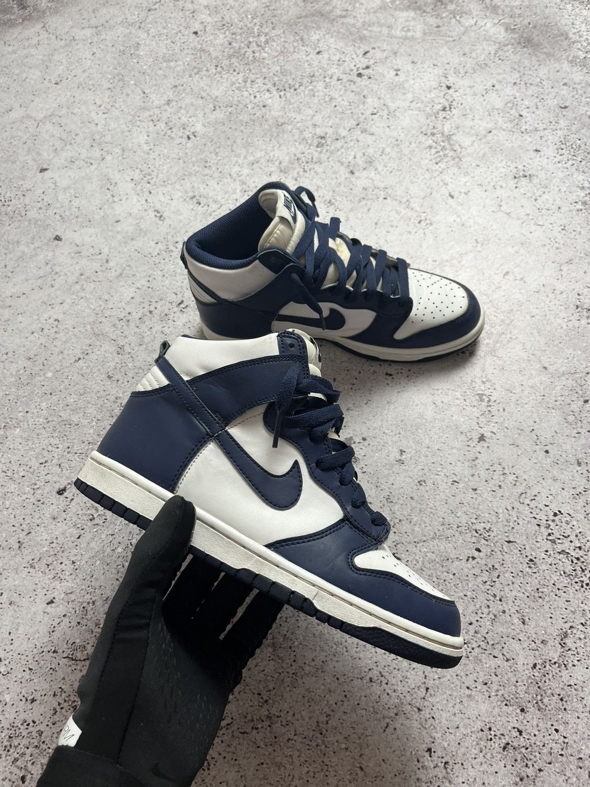 Nike Nike Dunk High Midnight Navy DB2179-104 Size US 5.5 / EU 38 - 6 Thumbnail