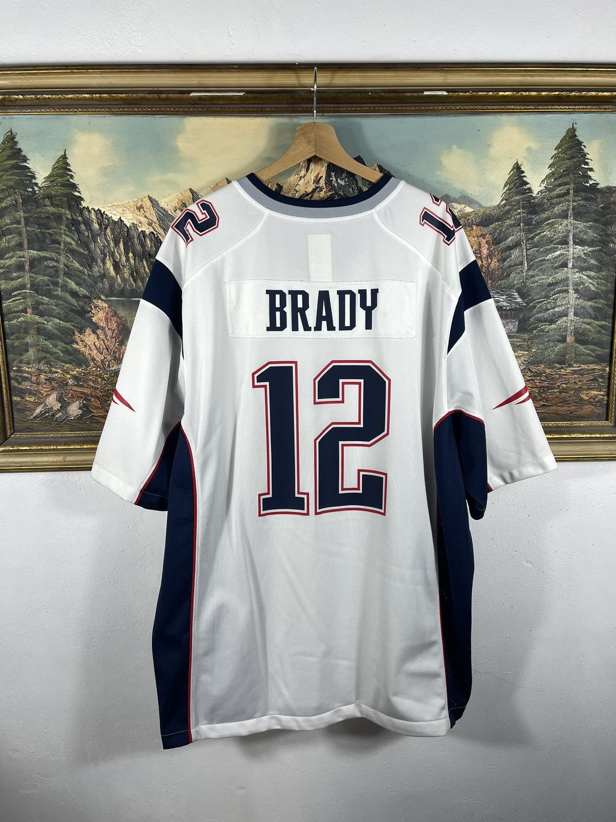 NFL × Nike Nike NFL Patriots Jersey Short Sleeve Brady 12 Size US XXL / EU 58 / 5 - 6 Thumbnail