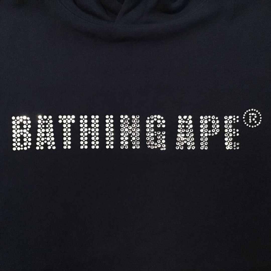 Bape × Swarovski 🔥Vintage🔥 Swarovski BAPE logo pullover hoodie Navy APE NIGO Size US S / EU 44-46 / 1 - 3 Thumbnail