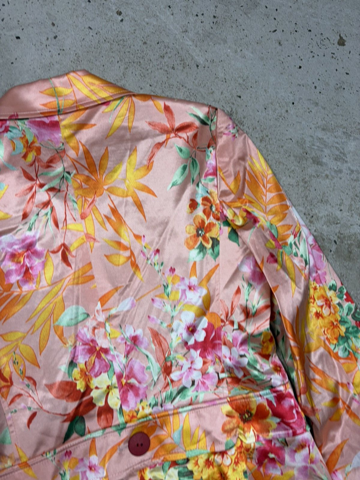 Dolce & Gabbana 2000s Dolce & Gabbana Viscose Floral Print Blazer Jacket Size L / US 10 / IT 46 - 17 Thumbnail