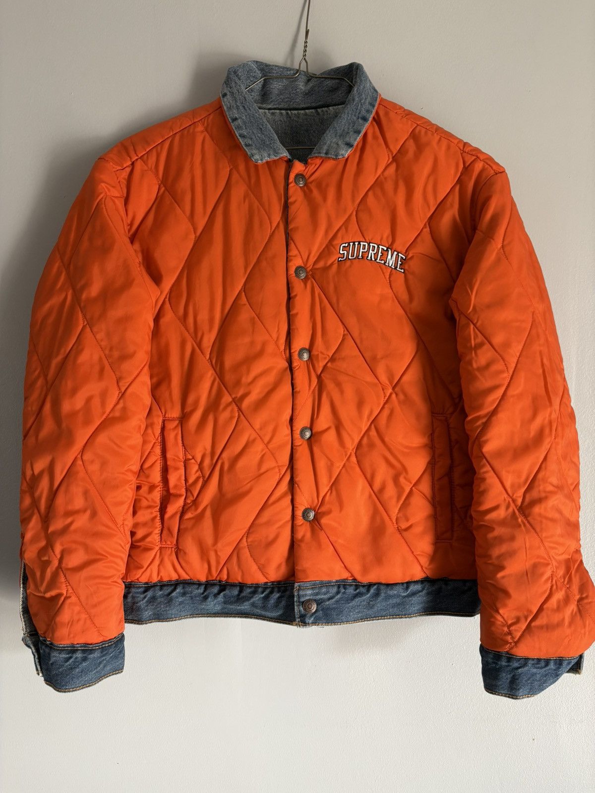 Levi's × Supreme Supreme Levi's Quilted Reversible Denim Trucker