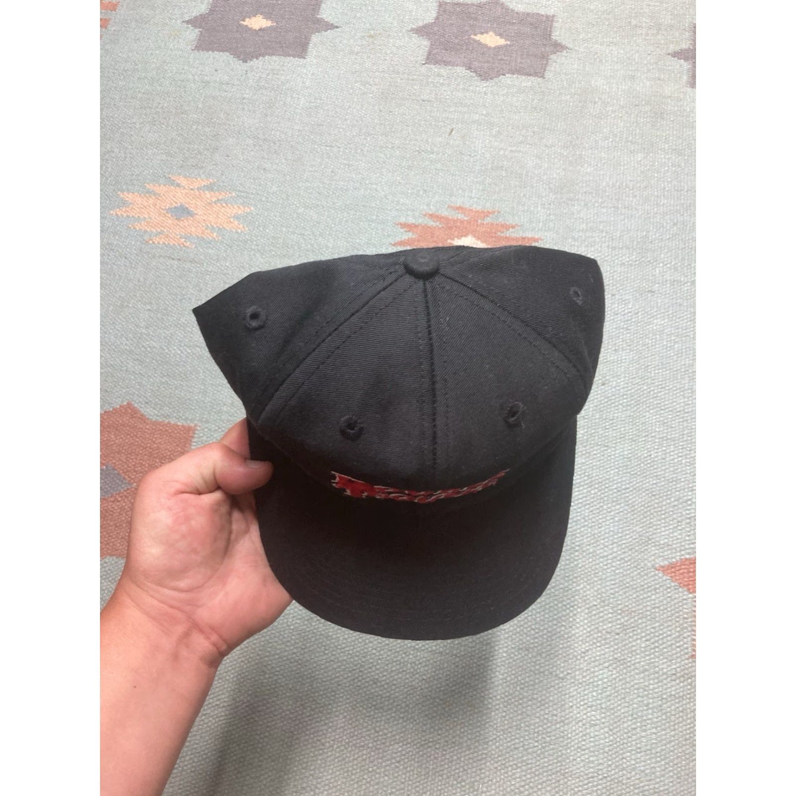 Doublet VINTAGE SnapBack Hat Cap Double Trouble Travis Tritt Marty Stuart Country Music Men Adjustable Black Snapback Hats Mens Size ONE SIZE - 3 Thumbnail