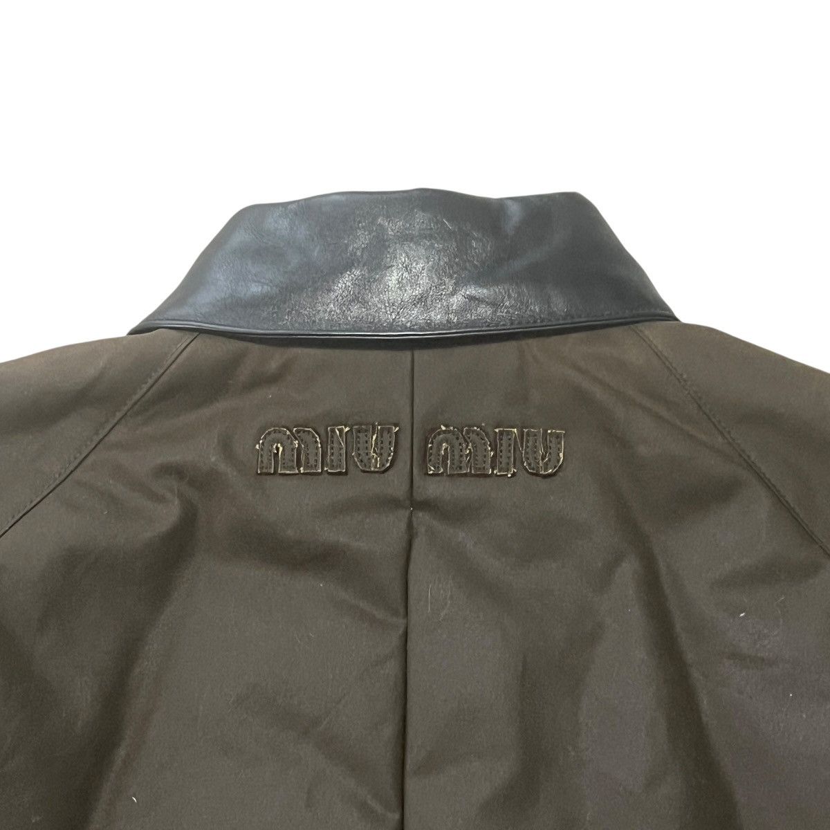 Miu Miu MIU MIU 2024AW Waxed Canvas Boulson Jacket (ML1104) Size US XXS / EU 40 - 15 Thumbnail