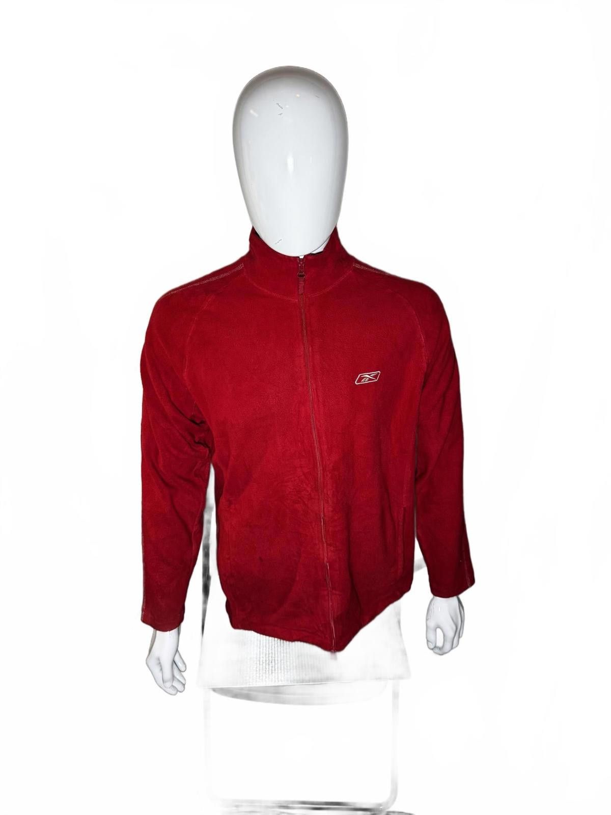 Reebok Reebok Red Fleece Zip-Up Jacket Size US M / EU 48-50 / 2 - 2 Thumbnail