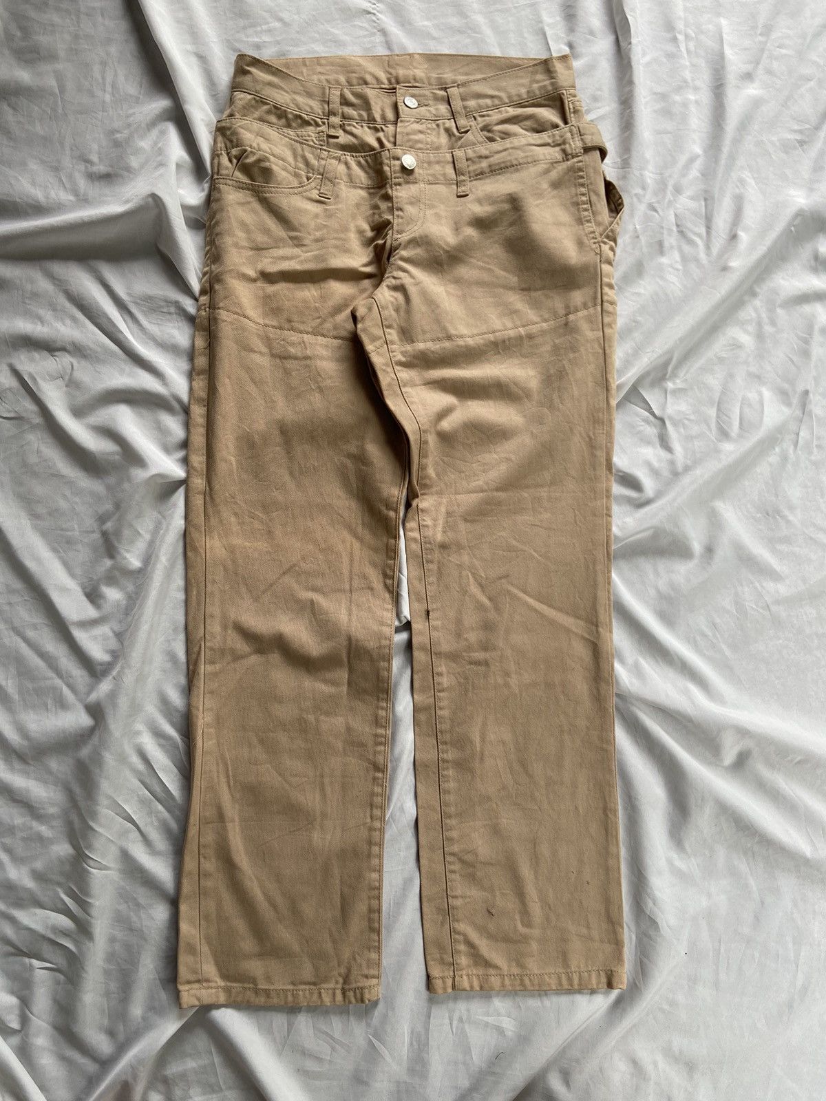 Japanese Brand DOUBLE LAYER JAPANESE CASUAL CHINO PANTS Size US 30 / EU 46 - 1 Thumbnail