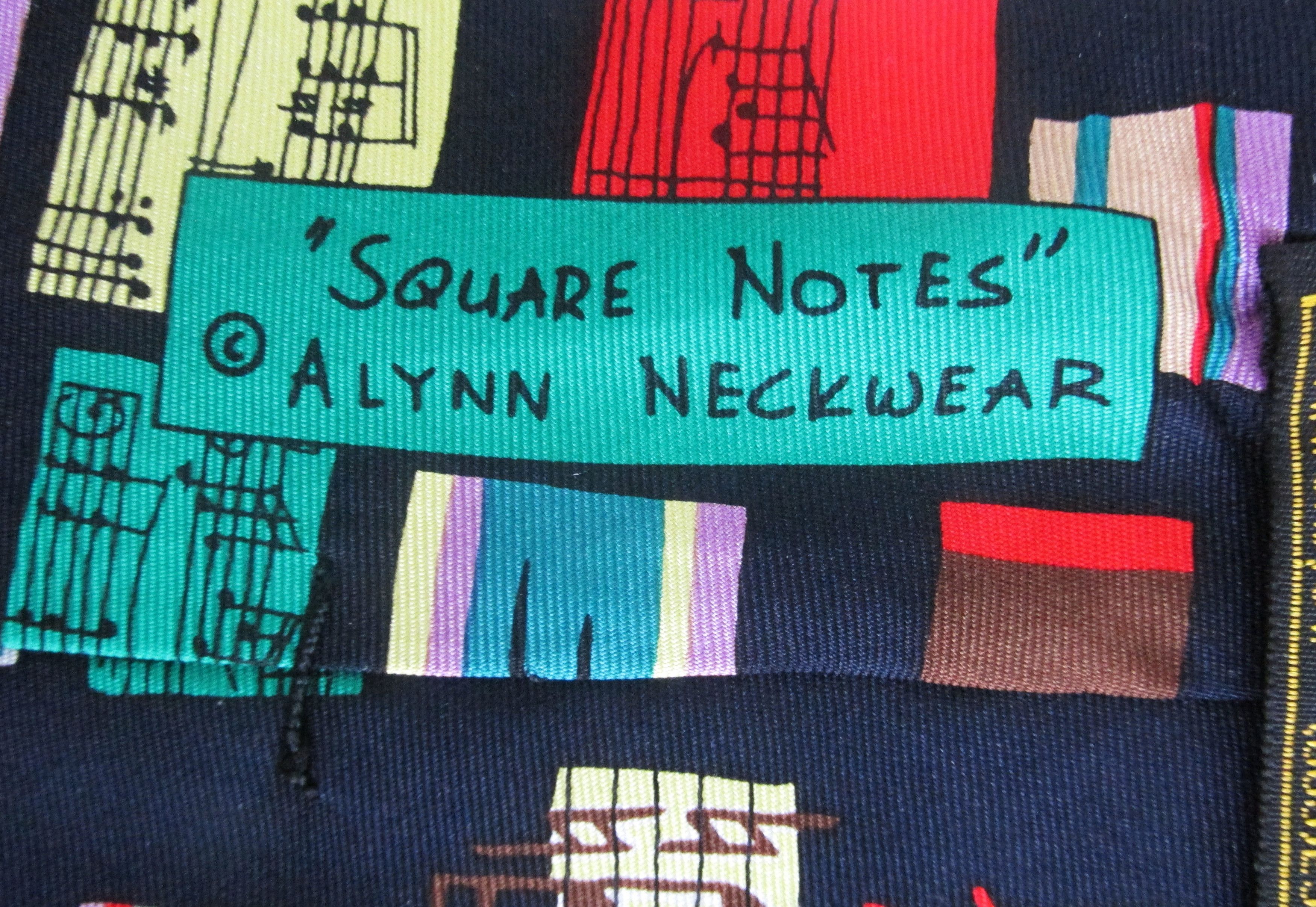 Other Alynn "Musical Notes" Men's Silk Tie Size ONE SIZE - 4 Thumbnail