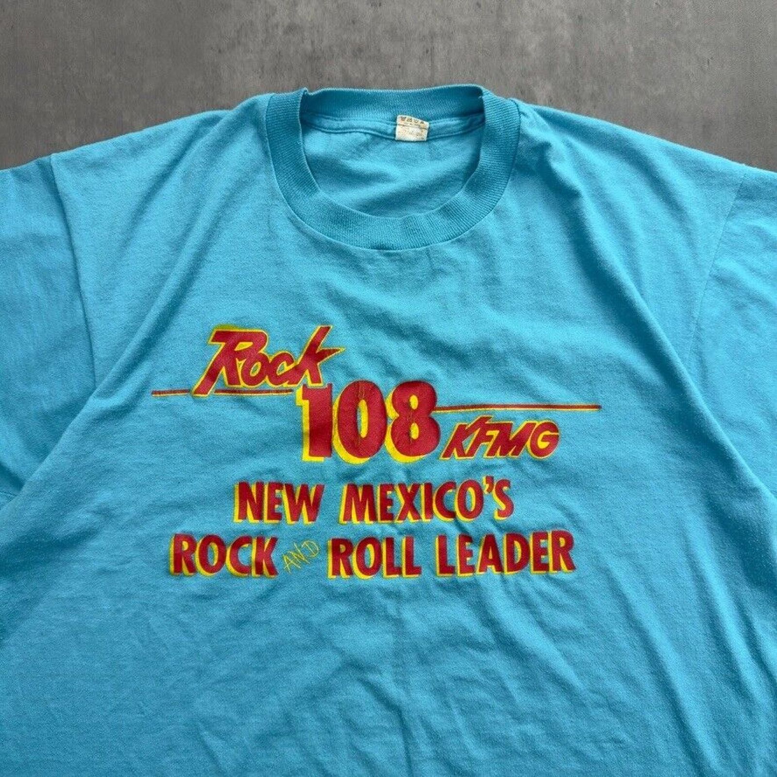 Band Tees × Vintage Vintage Rock 108 KFMG New Mexico's Rock & Roll Radio T Shirt Size US M / EU 48-50 / 2 - 3 Thumbnail