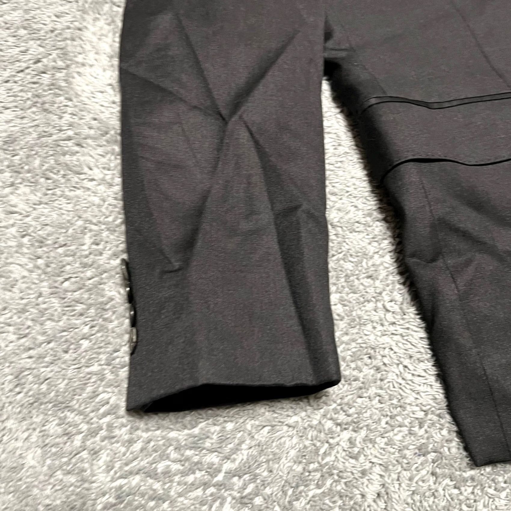 Hugo Boss HUGO BOSS Coat Mens 40 Black Blazer 40S Reda Super Wool Two Button Sport Size 40R - 3 Thumbnail