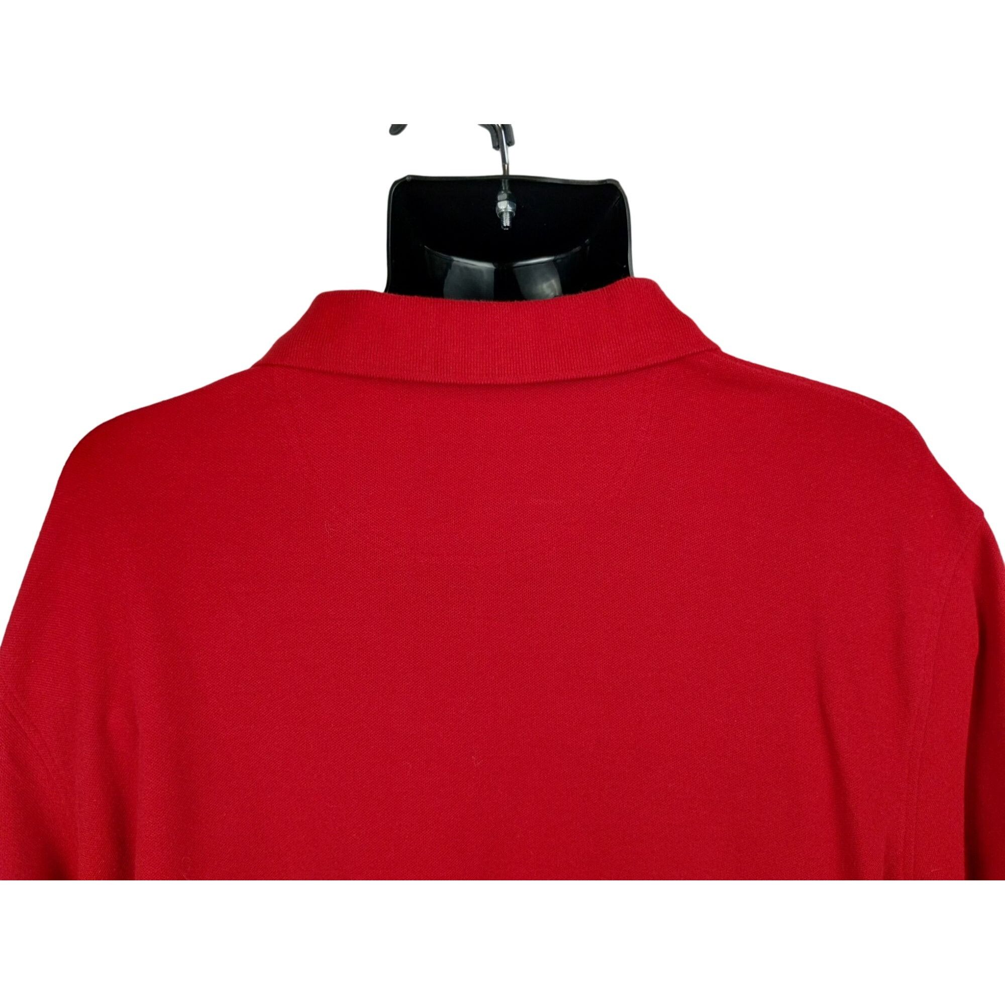 Croft & Barrow Croft and Barrow Mens XL Red Easy Care Polo Shirt Size US XL / EU 56 / 4 - 3 Thumbnail