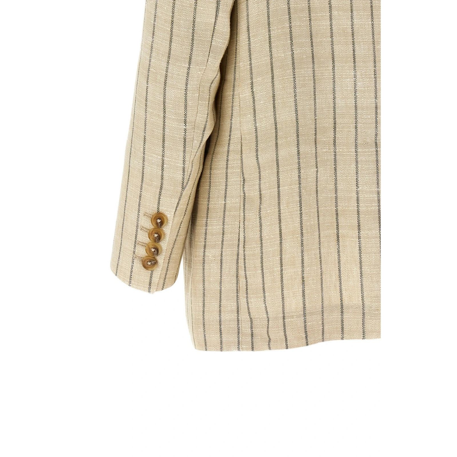 Other BLAZE MILANO Serene Everyday Beige Striped Jacket New & Auth Size M / US 6-8 / IT 42-44 - 4 Thumbnail