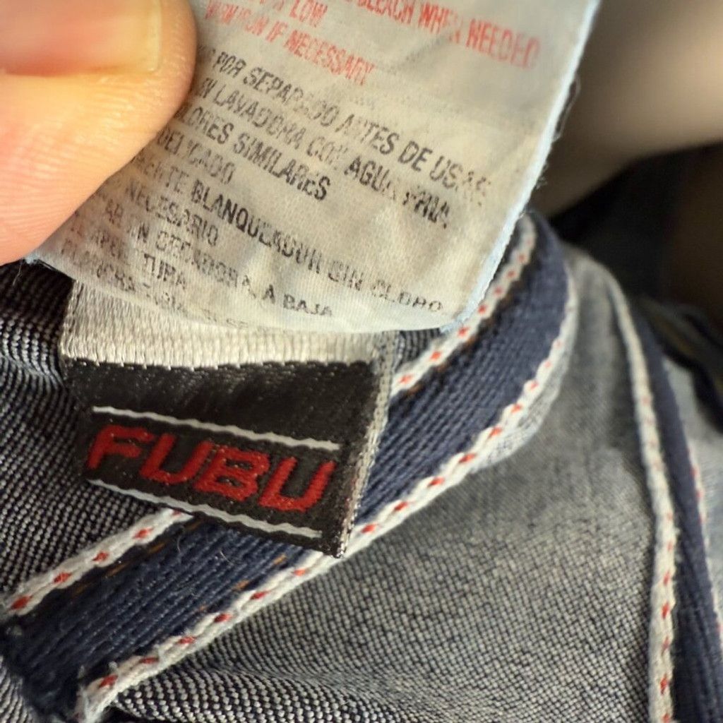 Fubu FUBU Denim Corset Waist Straight leg Stretch Jumpsuit sz XL Size 38" / US 16 / IT 52 - 11 Thumbnail
