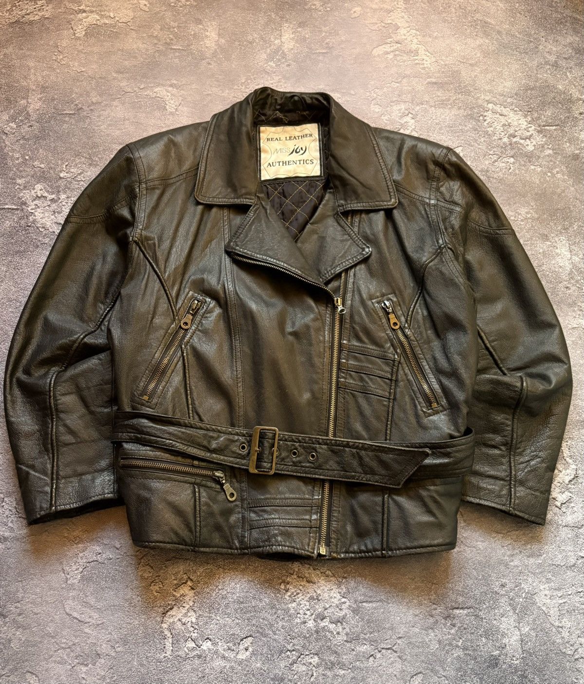 Japanese Brand Crazy Vintage Avant Garde Japanese Moto Biker Leather Jacket Size US L / EU 52-54 / 3 - 2 Thumbnail