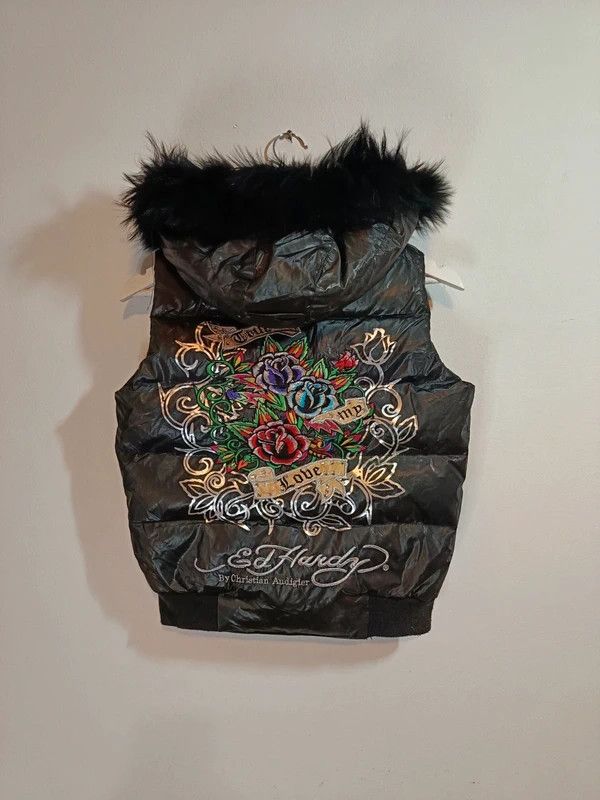 Ed Hardy Vintage 2000s Ed Hardy Snow Puffer Vest Down Jacket Size S / US 4 / IT 40 - 3 Thumbnail