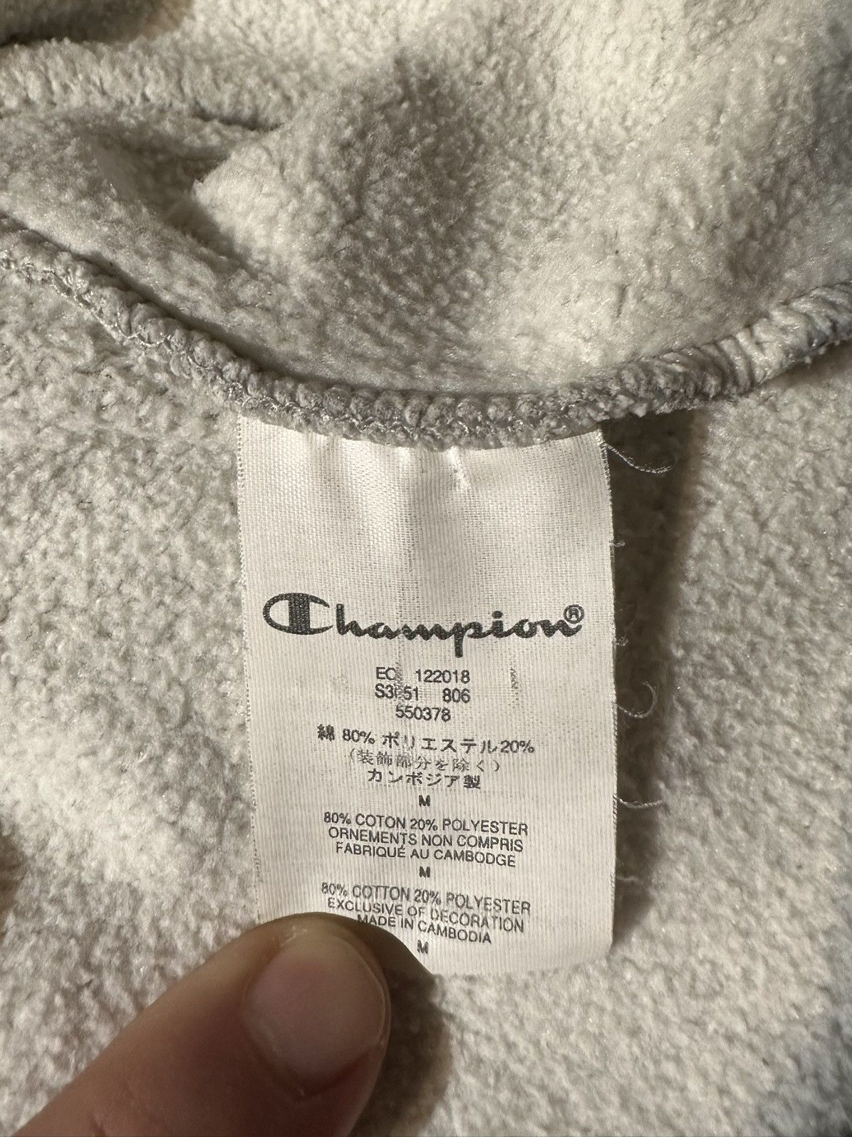 Champion × Supreme Supreme x Champion Crewneck Sweatshirt Size US M / EU 48-50 / 2 - 4 Thumbnail
