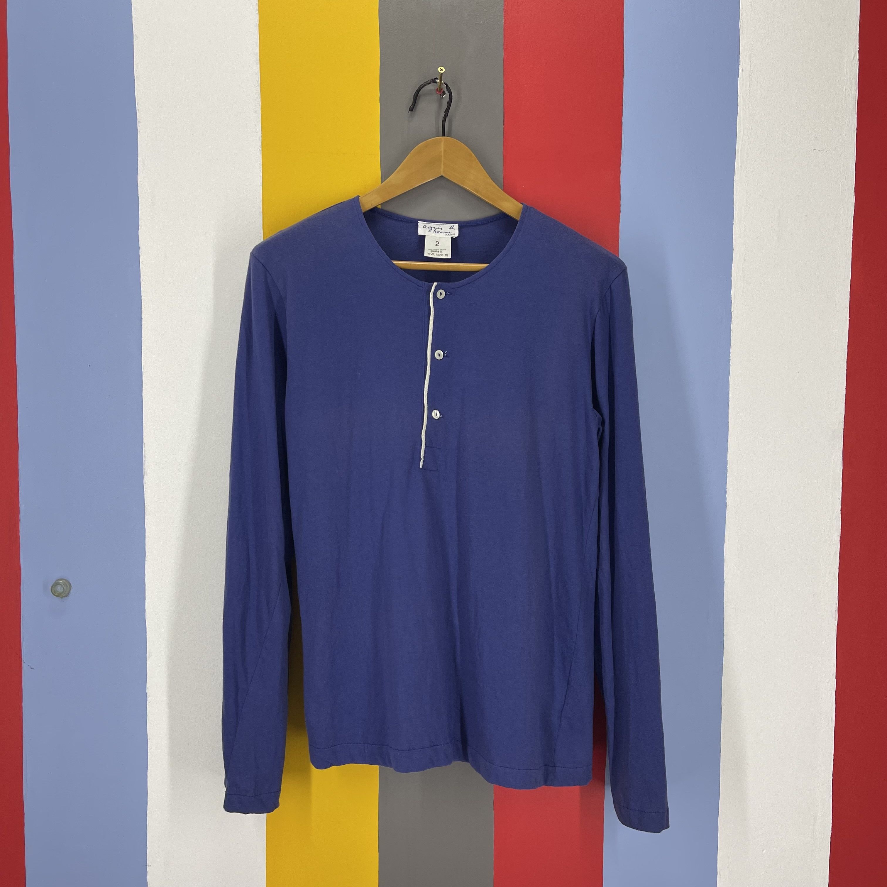 AGNES B Button Ups Long Sleeve T Shirt #1758/07