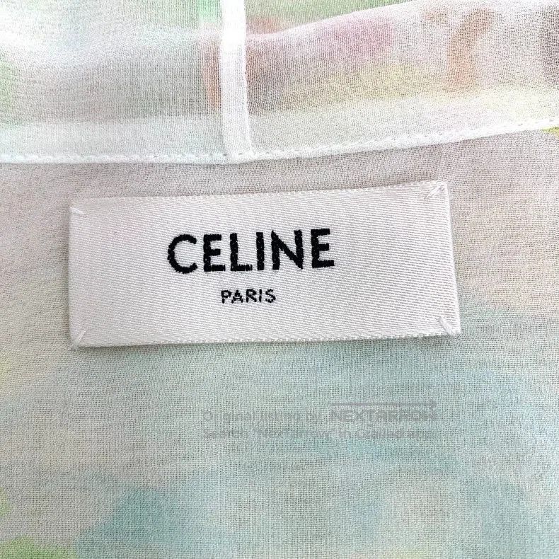 Celine Celine Colorful Silk Long Sleeve Shirt. Size US M / EU 48-50 / 2 - 5 Thumbnail