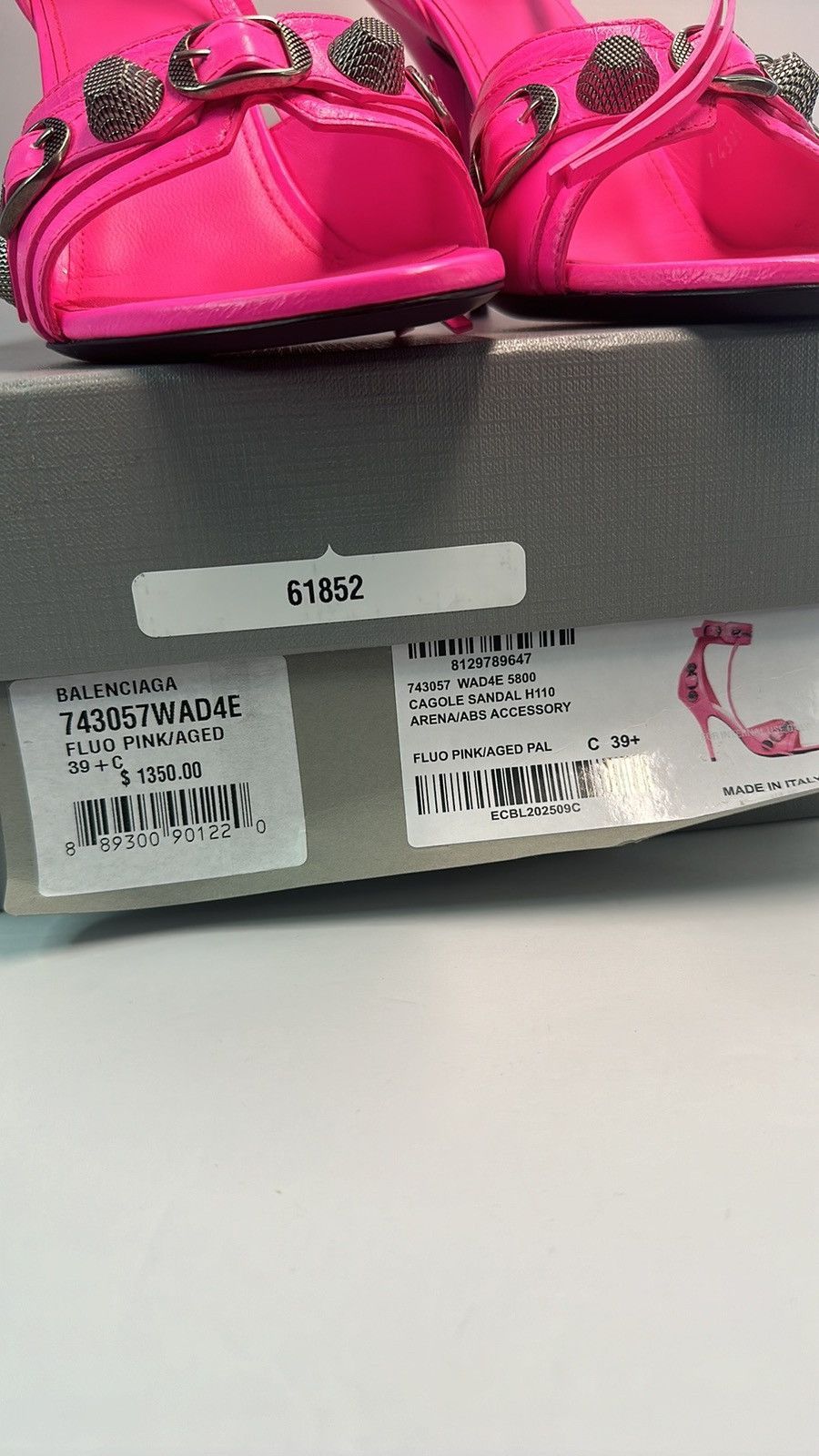Balenciaga Balenciaga Cagole 110mm stiletto sandals Size US 9.5 / IT 39.5 - 6 Thumbnail