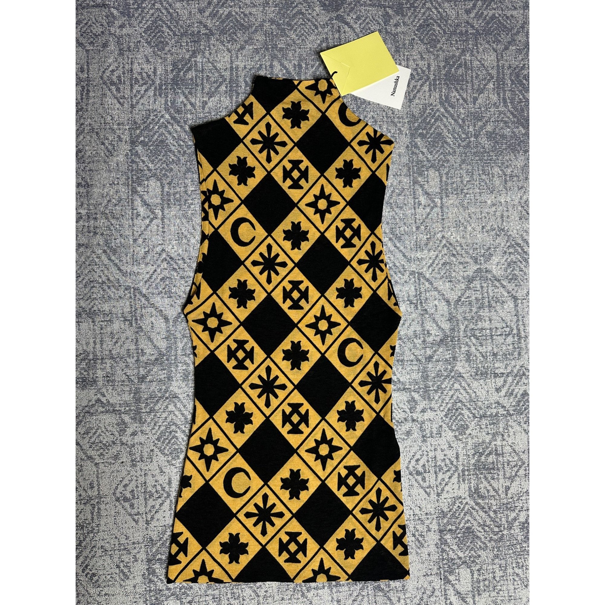 Nanushka Nanushka Annyka Pronted Mesh Jersey Fitted Turtleneck Sleeve Size XS / US 0-2 / IT 36-38 - 1 Thumbnail