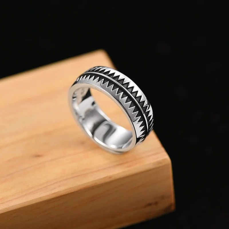 Jewelry Creative Hip-hop Sawtooth Ring Size ONE SIZE - 1 Thumbnail