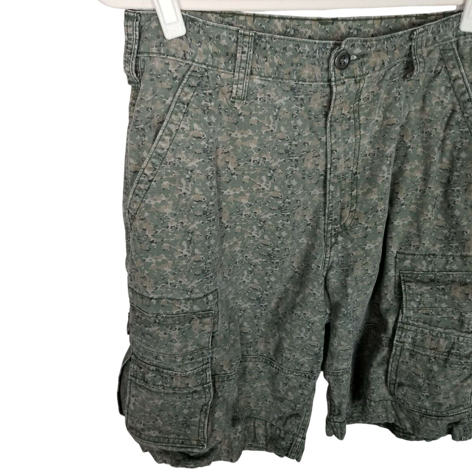 Levi's Levis Mens Camo Print Cargo Shorts Size 32 Green Camouflage Size US 32 / EU 48 - 3 Thumbnail