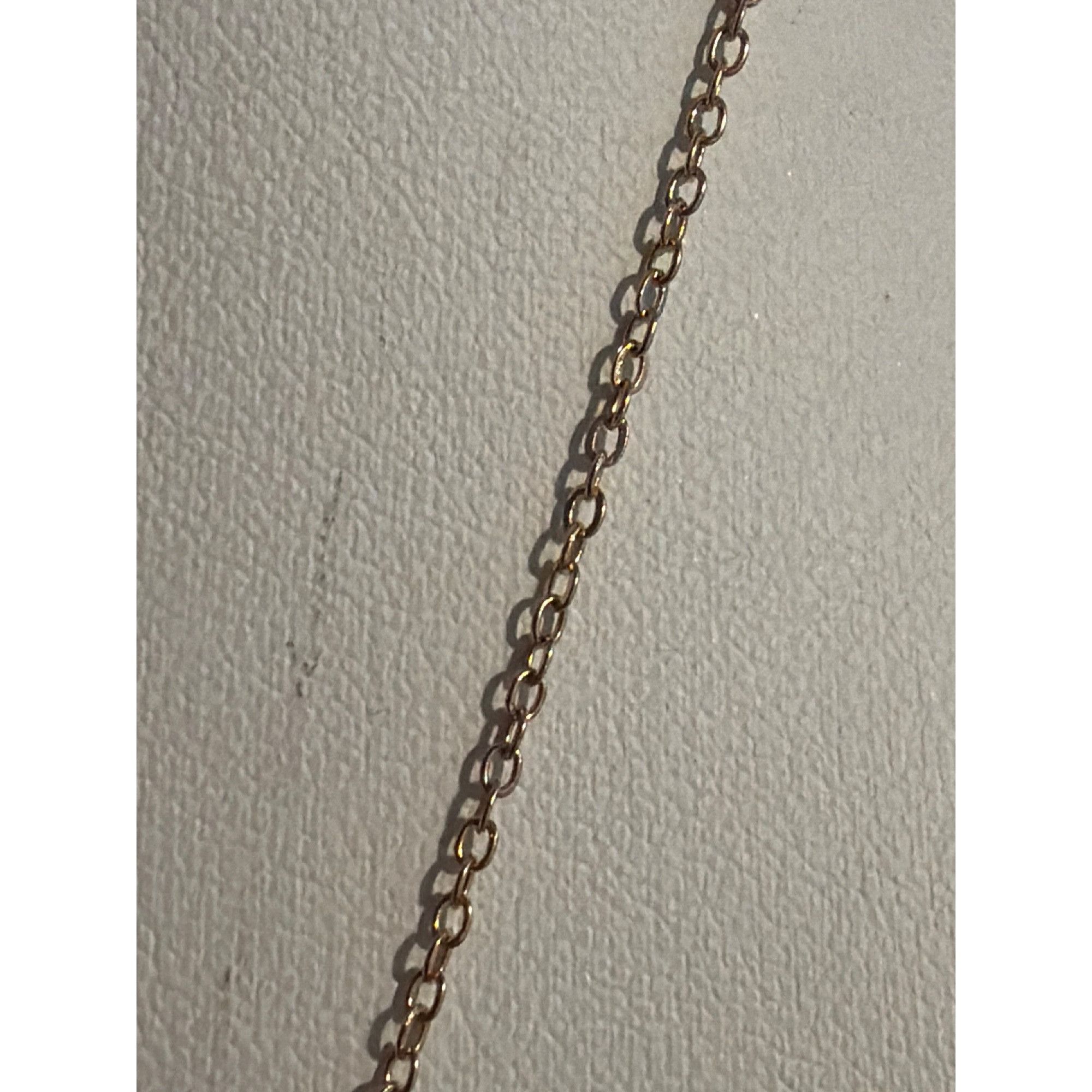 Other Dainty Gold Tone Necklace Virgo Pendant Script Claire's Zodi Size ONE SIZE - 3 Thumbnail