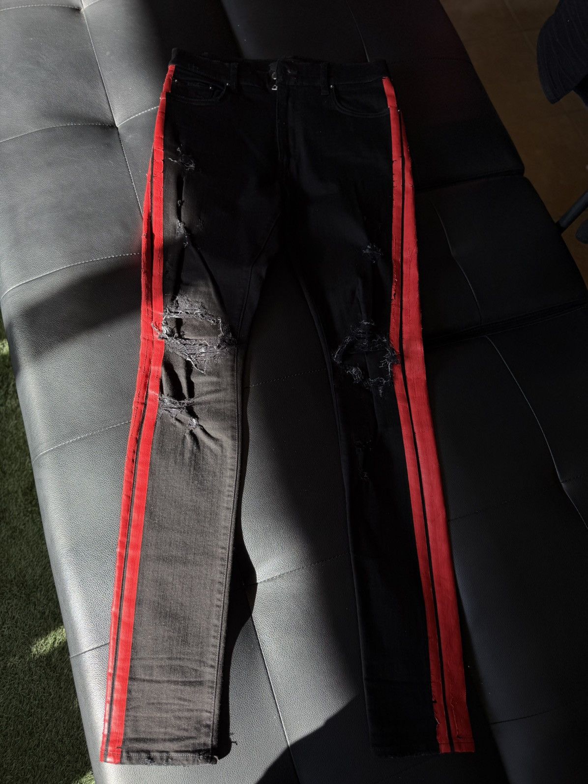 Amiri Amiri Black Stripe RARE Size 31 Flawless 🧼 Size US 31 - 1 Thumbnail