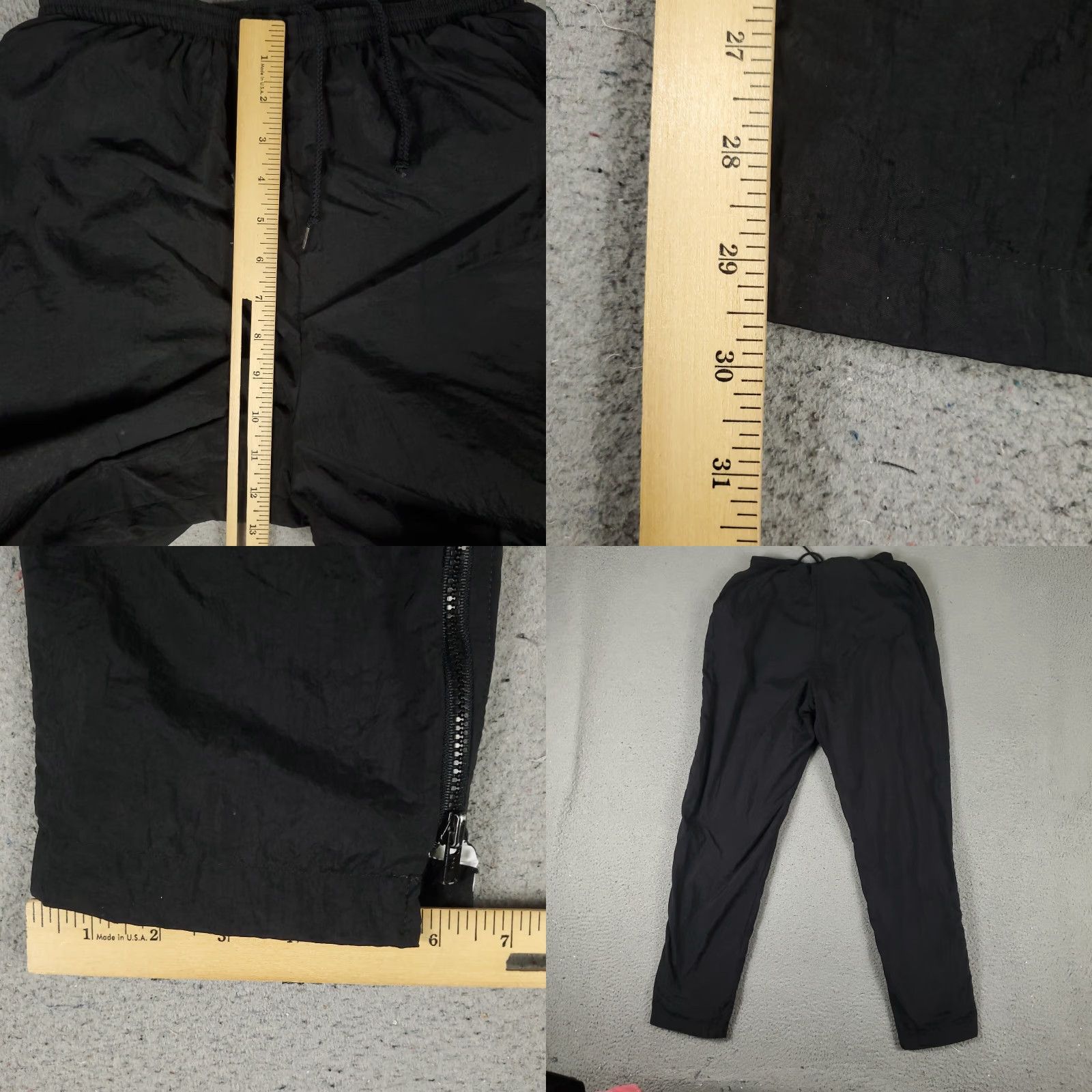 Nike VINTAGE Nike Pants Womens Medium Black Tapered Sweatpants 90s Activewear Athleisure Size 32" / US 10 / IT 46 - 8 Thumbnail