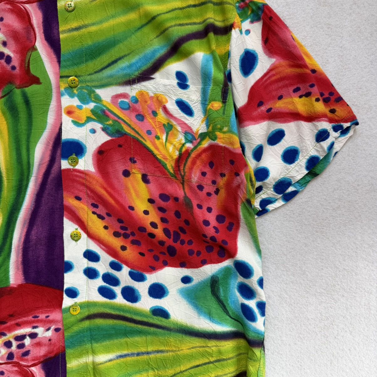 Jams World 1990s Jams World Gloriosa Printed Aloha Shirt Size US L / EU 52-54 / 3 - 3 Thumbnail