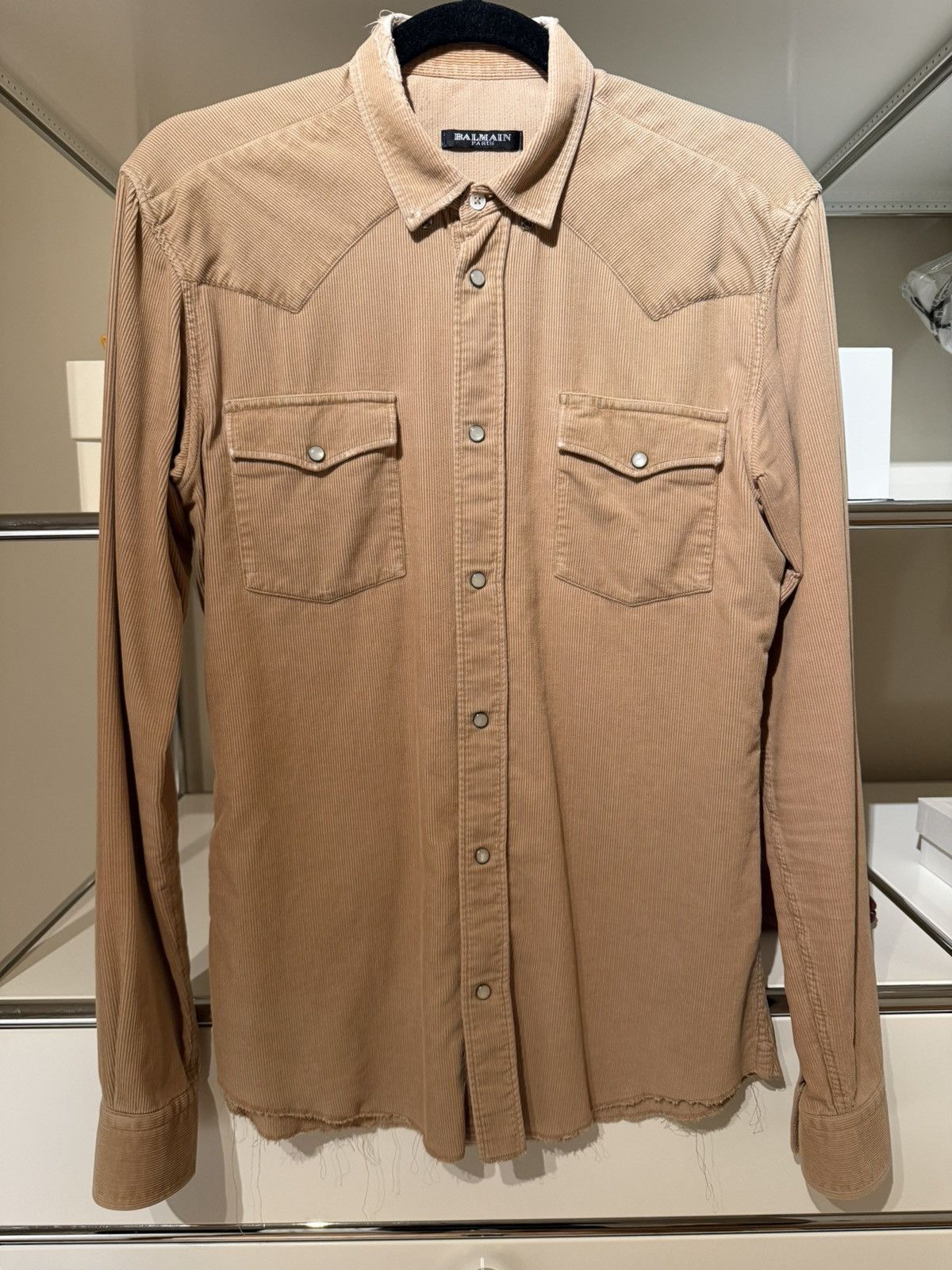 Balmain Balmain Decarnin Era Corduroy Shirt Size US XS / EU 42 / 0 - 1 Thumbnail