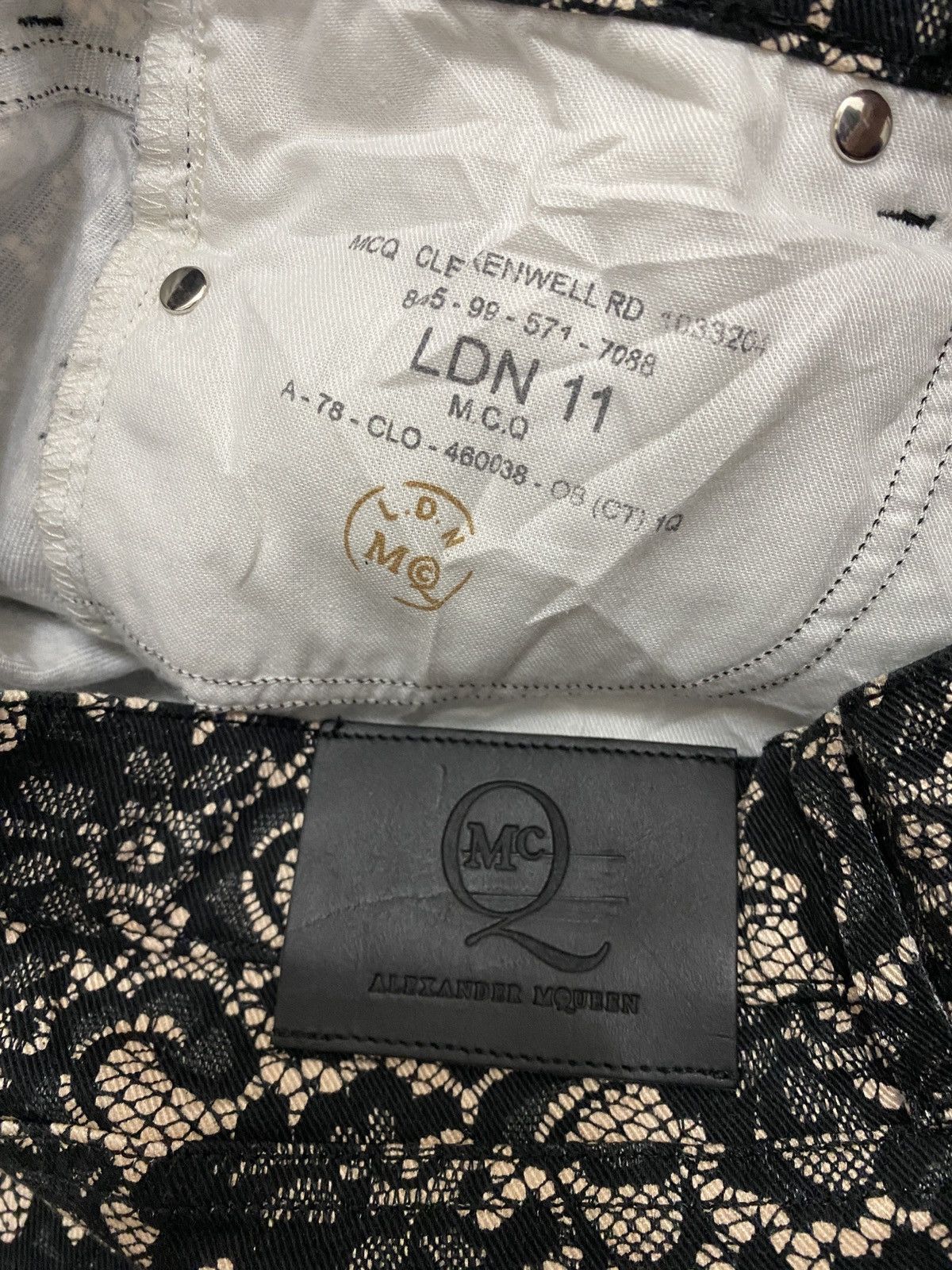 Alexander McQueen 🔥🔥💰💰Alexander Mcqueen MCQ Cropped Jean Skinny Size 29" - 12 Thumbnail